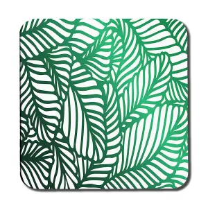 Green Biophilic design with natural analogues texture (Coaster) / Default Title