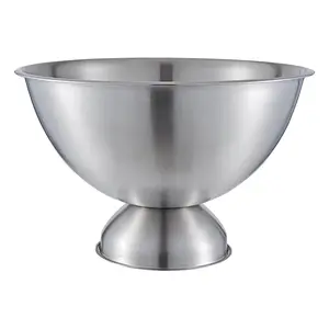 Buckingham Stainless Steel Champagne & Wine Cooler / Punch Bowl 17.5 Litre / 40 cm , matt finish