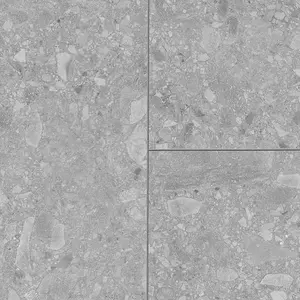 GoodHome Italo Ceppo di Grey Stone effect Textured Click vinyl Tile, 2.4m²