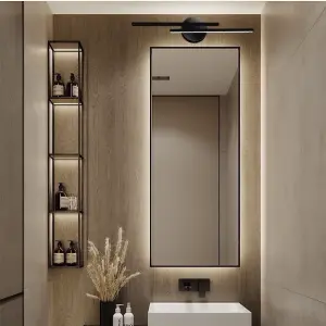 SASH - CGC LED Black IP44 Bathroom Rated Wall Light 14W