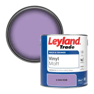 Leyland Trade Vinyl Matt Walls & Ceilings Emulsion Paint (S 2040-R50B) 2.5L