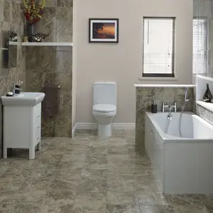 Cooke & Lewis Shaftesbury White Supercast acrylic Rectangular Straight Bath (L)1700mm (W)700mm