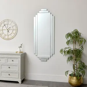 Melody Maison Large Art Deco Wall Mirror 56cm x 142cm