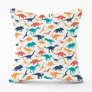 Multicoloured Dinosaurs Cushions 45cm x 45cm