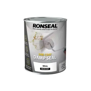 Ronseal One Coat Damp Seal White Matt Wall & ceiling Undercoat, 750ml