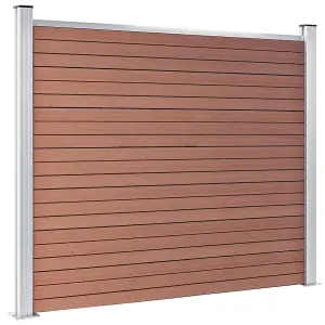 Berkfield Fence Panel WPC 180x146 cm Brown