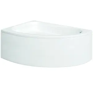 Cooke & Lewis Strand White Standard Acrylic Left-handed Corner Bath (L)1495mm (W)1060mm