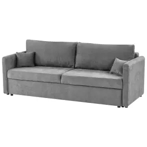 Sofa Bed BLEIK Light Grey with Storage