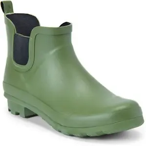 Cotton Traders Ankle Wellington Boots In Green - Size 6