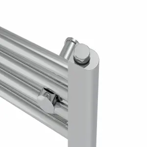 Rinse Bathrooms 600W Electric Heated Warming Towel Rail Bathroom Radiator Chrome - 1200x400mm