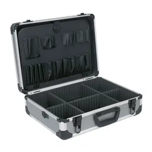 Sealey Aluminium Tool Case Box Heavy Duty Foam Lining Shoulder Strap AP610