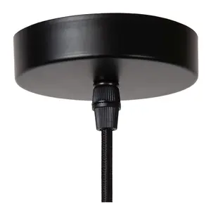 Lucide SPENCER - Pendant light - 40 cm - 1xE27 - Black