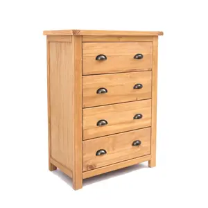 Lugo 4 Drawer Chest of Drawers Brass Cup Handle