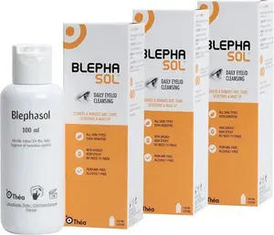 3 X Blephasol Micellar Eyelid Cleansing Lotion | Effective And Gentle Cleansing For Make-Up Removal, Inflamed And Sensitive Eyelids | Soap &