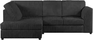 Jumbo Cord High Back 4-Seater Left Hand Facing Corner Sofa Transform Your Living Space and Style