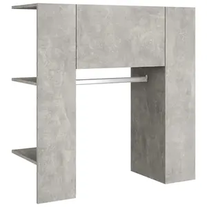 Berkfield Hallway Cabinets 2 pcs Concrete Grey Engineered Wood