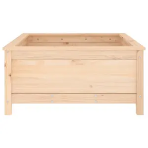 Berkfield Garden Planter 82.5x82.5x39 cm Solid Wood Pine