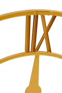 Interiors by Premier Vitus Gold Silver Wall Clock