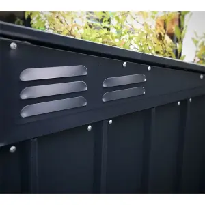 7 x 3 Triple Bin Store Anthracite Grey (2.33m x 0.95m)