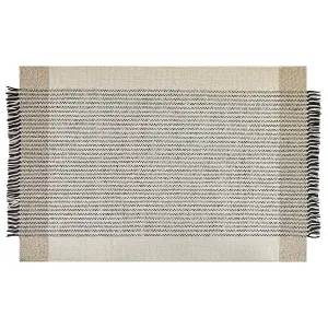 Wool Area Rug 200 x 300 cm Beige and Black DIVARLI