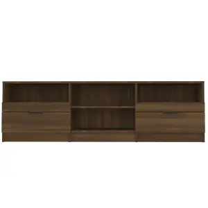 vidaXL TV Cabinet Brown Oak 150x33.5x45 cm Engineered Wood