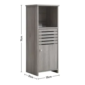 Bathroom Furniture Set of 4 Waterproof Cabinet,Free Standing,Under Sink Storage,Wall Mounted Mirror Cabinet