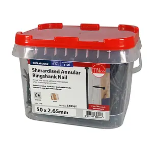 TIMCO Annular Ringshank Nails Sherardised - 50 x 2.65