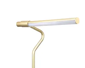 GoodHome Hatfield Pendant Straight Matt Gold effect Integrated LED Table lamp