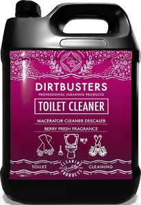 Macerator Toilet Cleaner Descaler For Saniflo, Septic Tank Safe, Berry Fresh (5L)