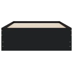 Berkfield Bed Frame with Drawers without Mattress Black 100x200 cm