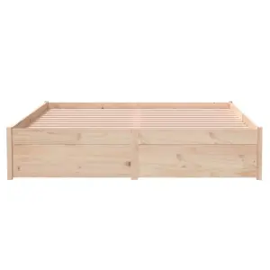 Berkfield Bed Frame Solid Wood 135x190 cm Double