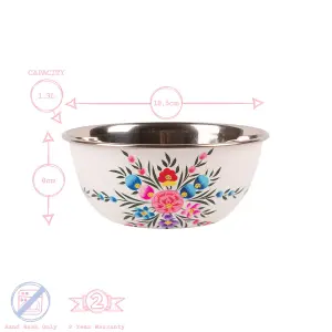 BillyCan - Picnic Bowl - 18.5cm  - Cotton Pansy