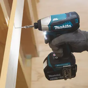 Makita DTD155Z 18v Blue Cordless Brushless Impact Driver + Makita Screw Bit Set