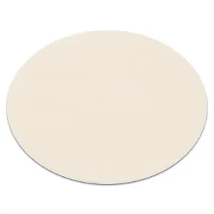 Modern washing carpet LINDO circle cream, anti-slip, shaggy circle 120 cm