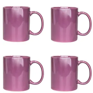 4Pack 11oz Purple Sublimation Mugs Perfect for Custom Printing