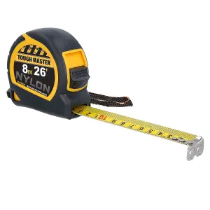 TOUGH MASTER Tape Measure 8M Nylon Pack Of 6