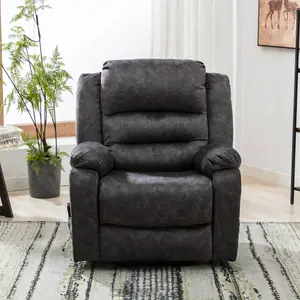 Electric Power Lift Recliner Chair Single Sofa with Massage and Heat and 2 Side Pockets and USB Ports