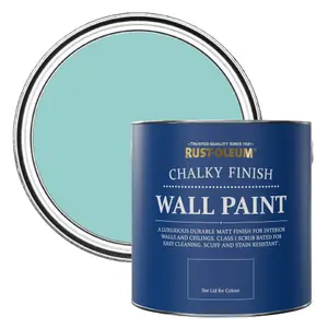 Rust-Oleum Teal Chalky Wall & Ceiling Paint 2.5L