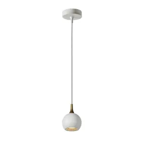 Lucide Favori Modern Pendant Light 9cm - 1xGU10 - White