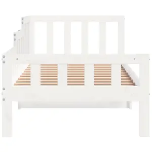 Berkfield Day Bed White 80x200 cm Solid Wood Pine