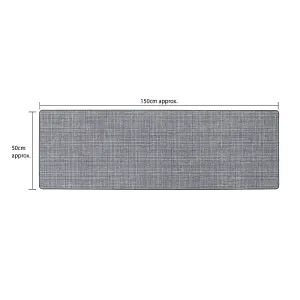 JVL Elegance Runner Mat, 50x150cm, Grey