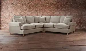 Sofas Express Mumbles Beige Putty Scroll Manhattan 2 Seater Sofa