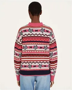 Womens Erin Lambswool Fair Isle Jumper Multi | Woolovers