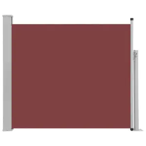 Berkfield Patio Retractable Side Awning 100x300 cm Brown