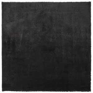 Shaggy Area Rug 200 x 200 cm Black EVREN