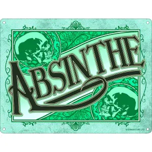 Grindstore Absinthe Mini Tin Sign Green (One Size)