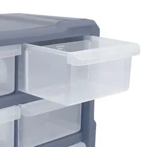 vidaXL Multi-drawer Organiser with 18 Middle Drawers 38x16x47 cm