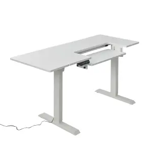 Sewing Online Electric Height Adjustable-Sewing, White with Adjustable Platform