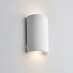 Luminosa 2 Light Indoor Wall Light White Plaster