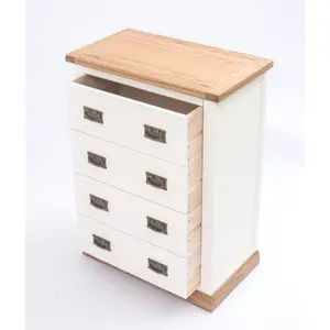 Tropea 4 Drawer Chest of Drawers Bras Drop Handle